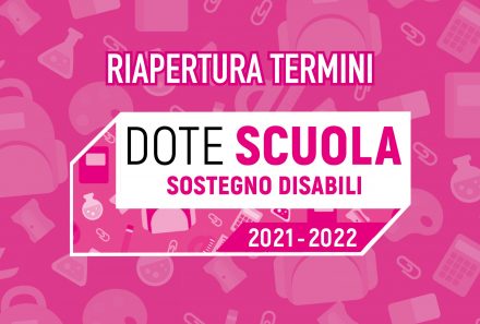 Dote Scuola 2021/2022, infanzia e sostegno: riapertura dei termini di presentazione delle domande